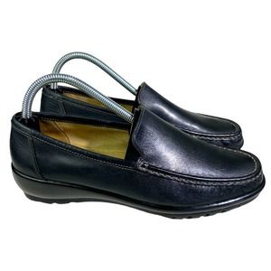 COACH SIGNATURE COACH LIANNA BLACK LEATHER LOAFERS WOMEN’S SIZE 9B